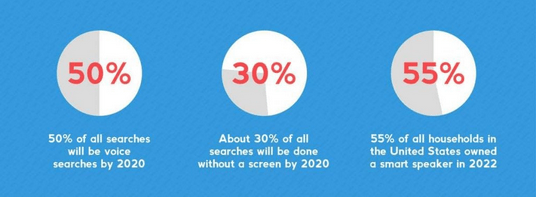 statistics on voice searches in 2020